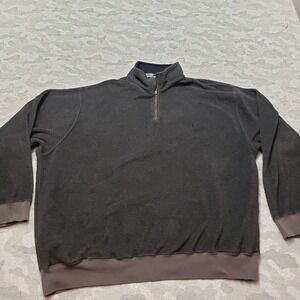 Polo Ralph Lauren Sweatshirt Mens XL‎ Gray 1/4 Zip Long Sleeve